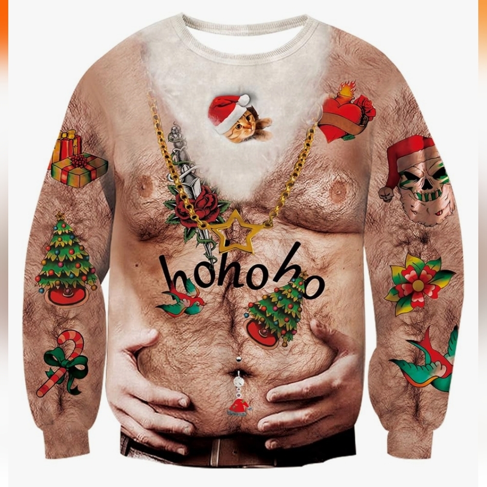 The ugliest Christmas sweatshirt. Size XL.